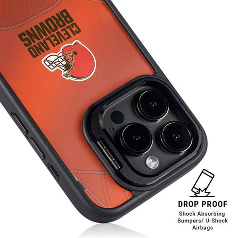 NFL Cleveland Browns Team Jersey iPhone 15 Pro Kickstand Case